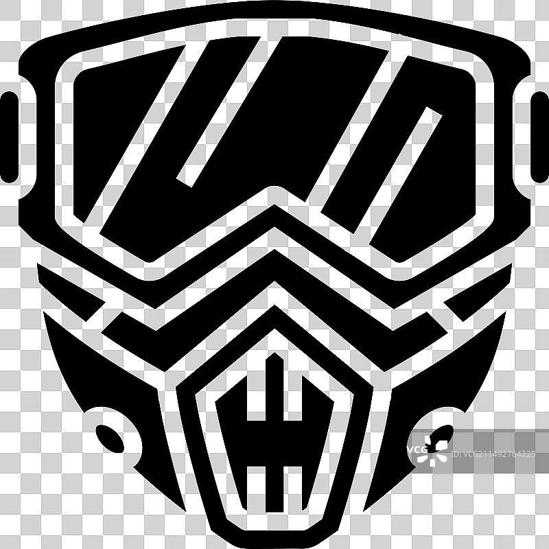 彩弹游戏面具标志图片素材