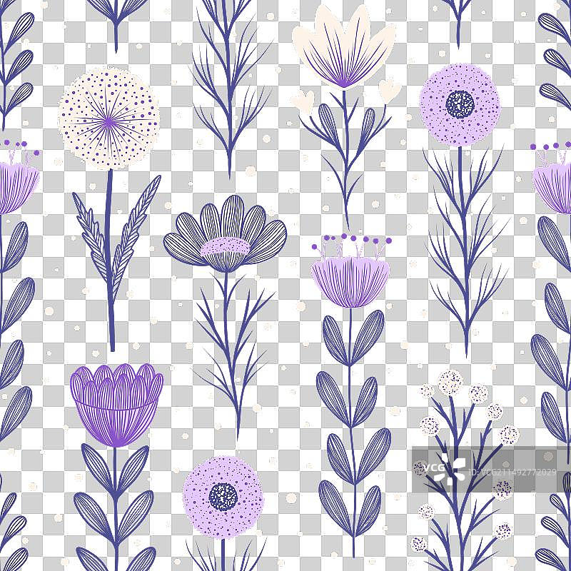 花卉无缝图案图片素材