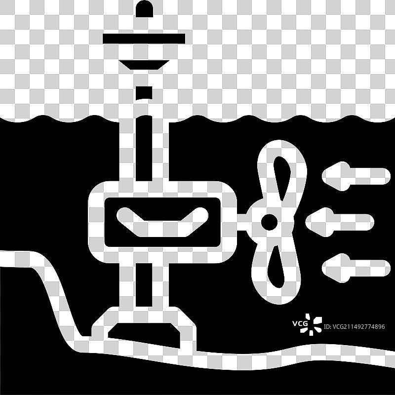 潮流能源潮汐发电图示图片素材