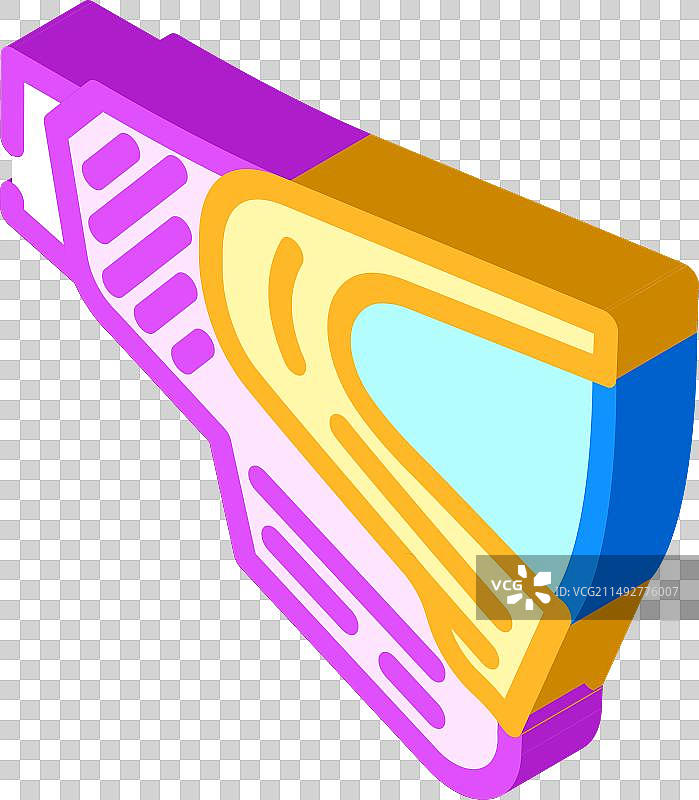 彩弹游戏面具2.5D图标图片素材