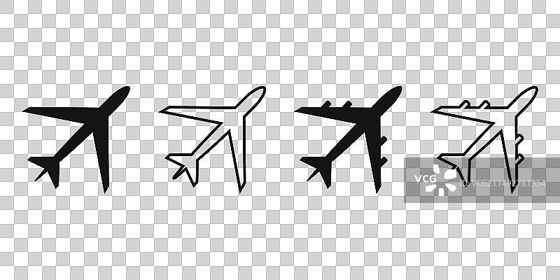 飞机图标合集图片素材