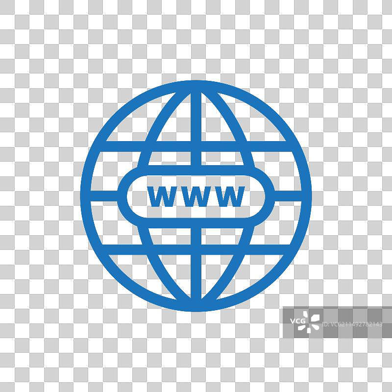 互联网http地址图标和网络www符号图片素材