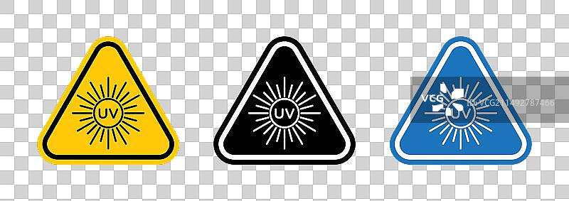 紫外线灯请勿直视标志图片素材