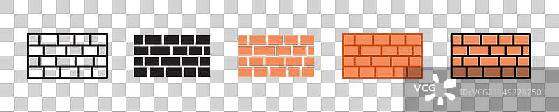 砖和水泥墙图标图片素材