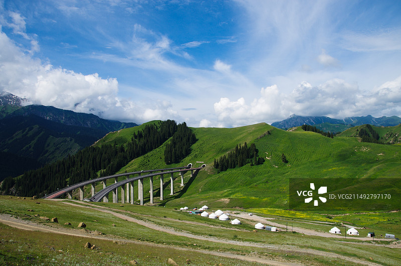 果子沟大桥图片素材