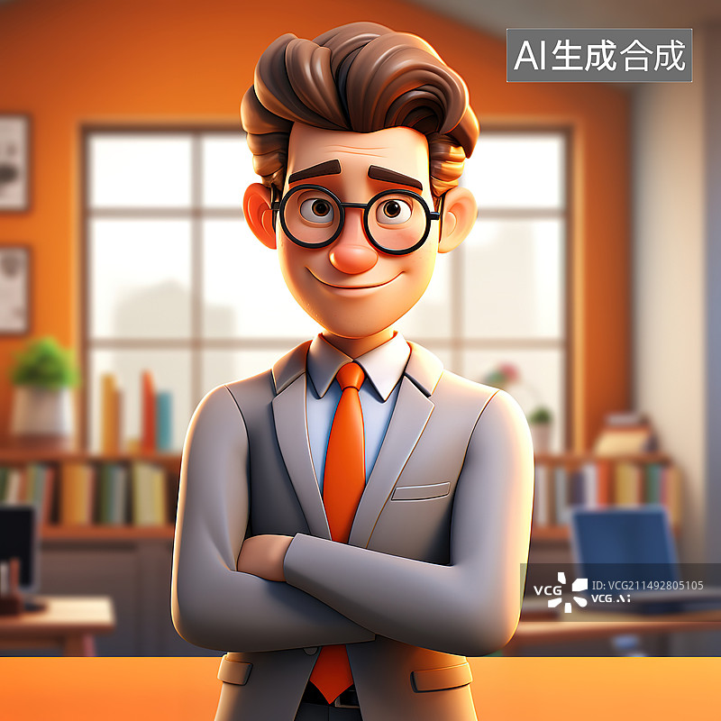 【AI数字艺术】办公室商务人士图片素材