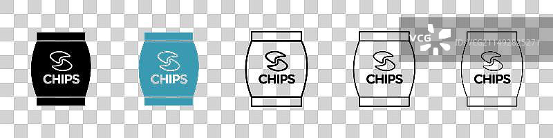 薯片包装袋图标图片素材