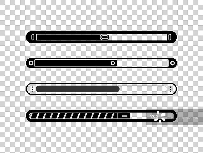 扁平风格的开关滑块图标图片素材