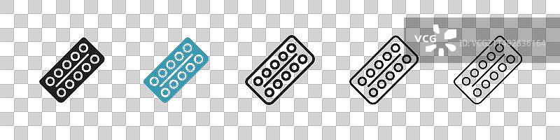 口服避孕药图标，女性节育图片素材