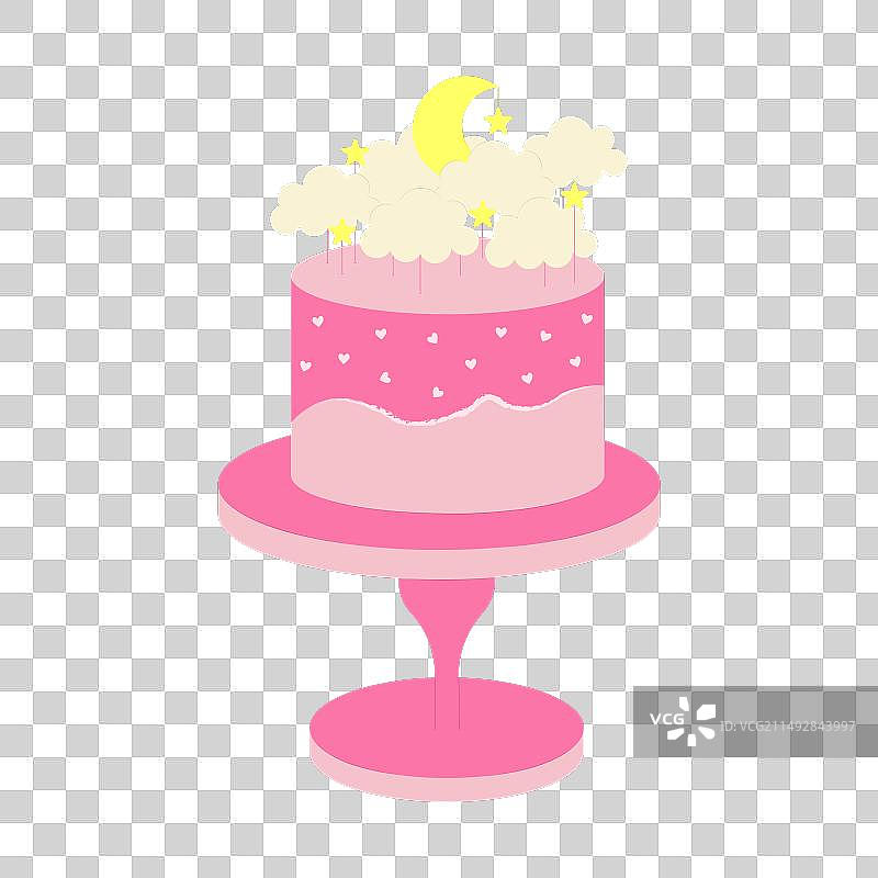 粉色蛋糕图片素材