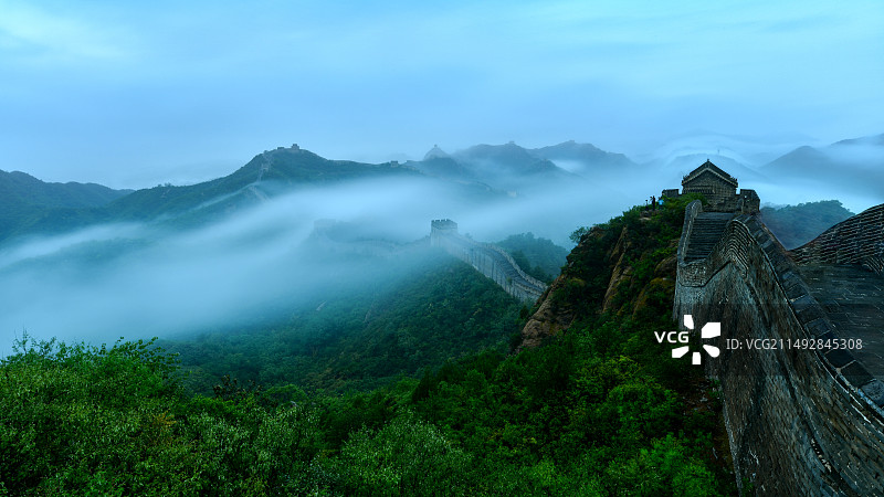 万里长城金山独秀图片素材