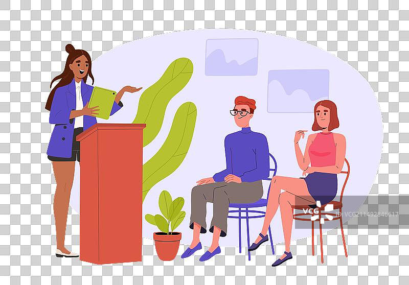 女人在演讲图片素材