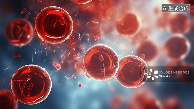 【AI数字艺术】造血干细胞图片素材
