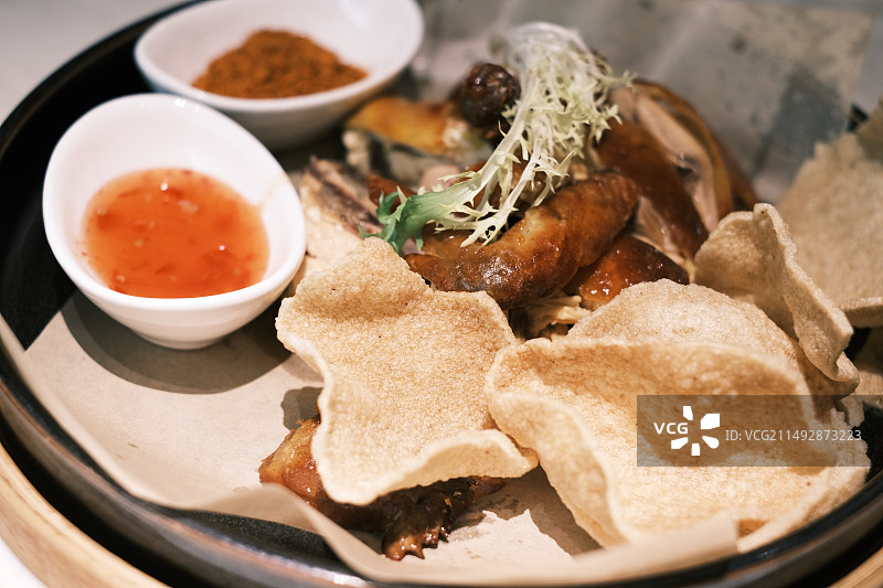 薯片虾片茶香鸡烤鸡图片素材