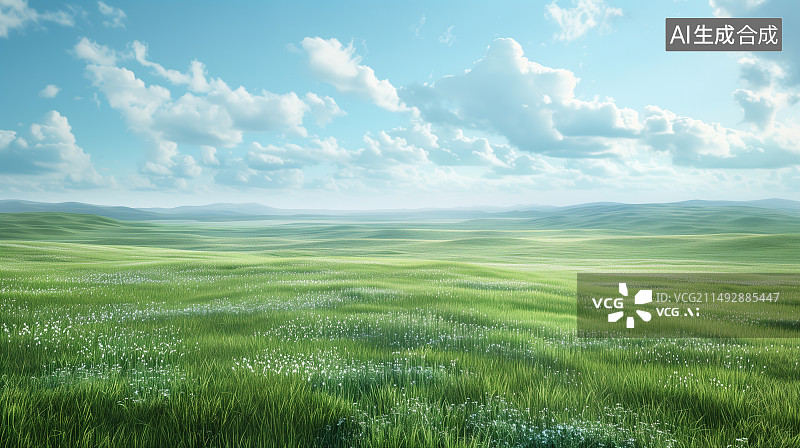 【AI数字艺术】草原生态 自然风光图片素材