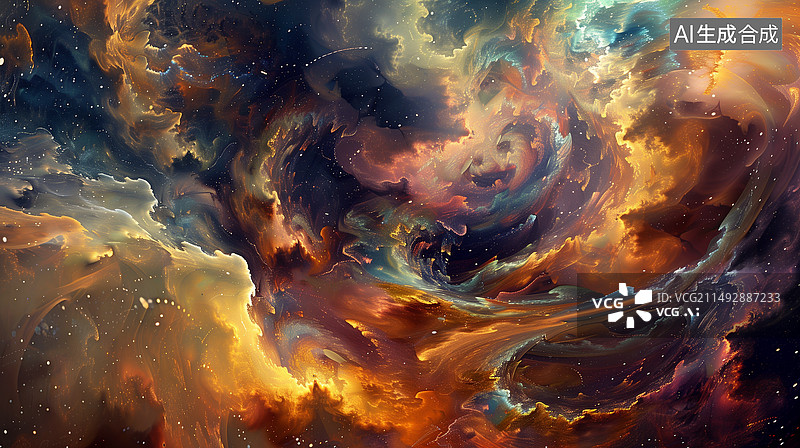 【AI数字艺术】背景 颜料  宇宙图片素材