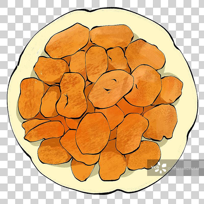 重庆怪味胡豆土特产手绘插画元素图片素材