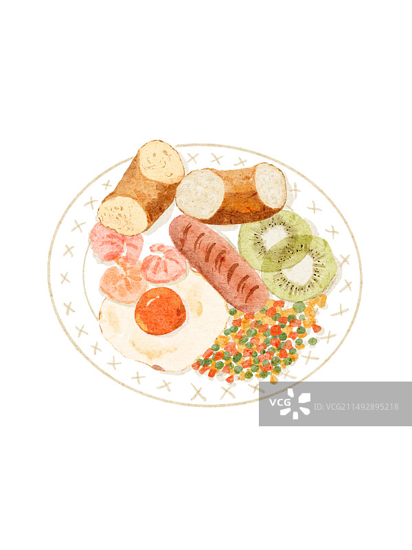 美食插画图片素材