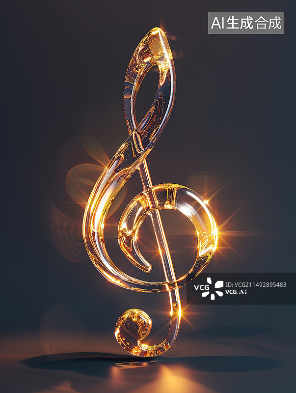 【AI数字艺术】黑色背景下发光的弦乐灯特写镜头图片素材
