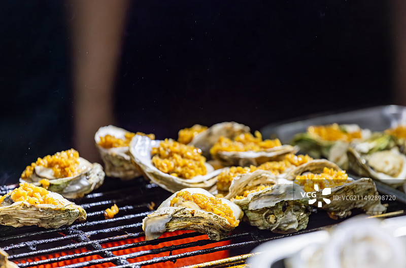 烤生蚝图片素材