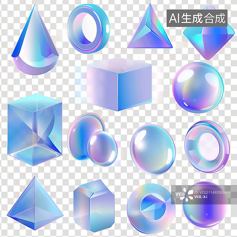 【AI数字艺术】白色背景上的彩色气球特写镜头图片素材