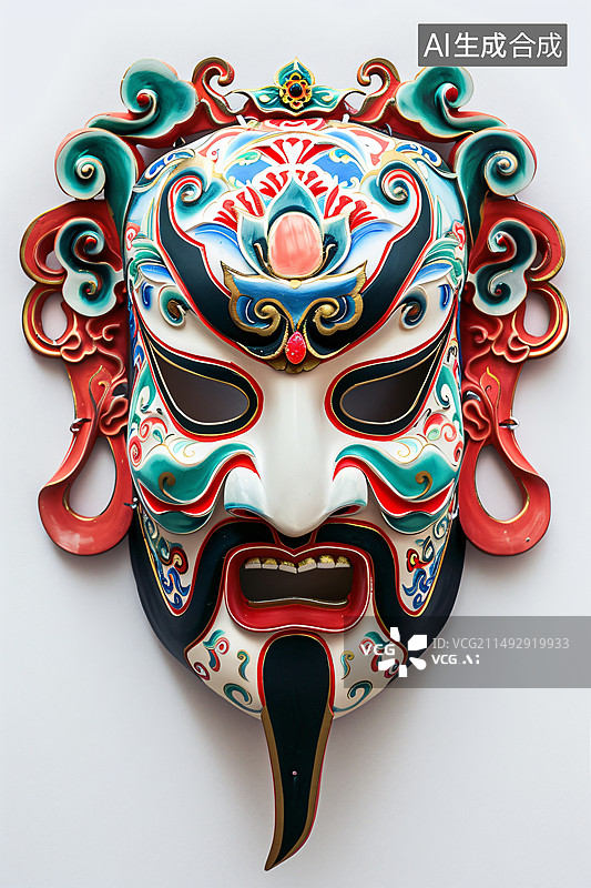 【AI数字艺术】京剧川剧脸谱图片素材