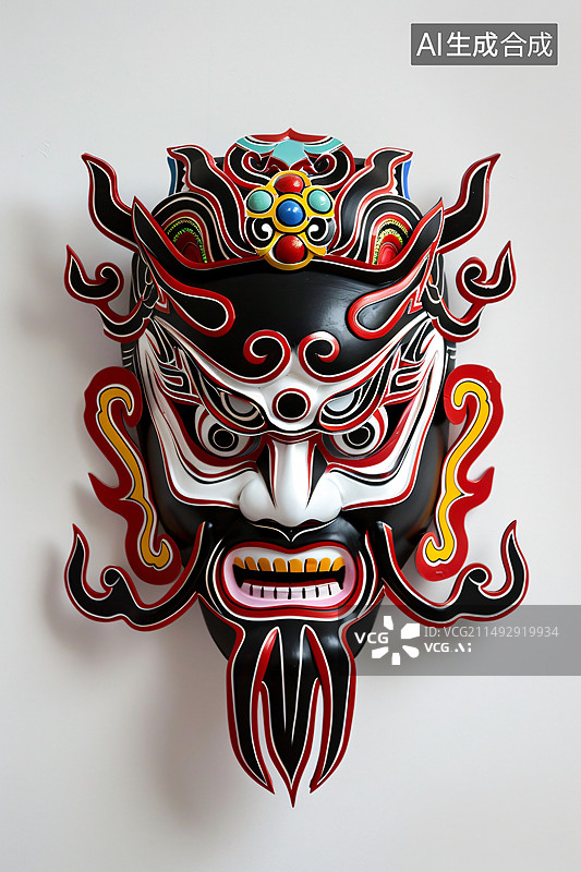 【AI数字艺术】京剧川剧脸谱图片素材