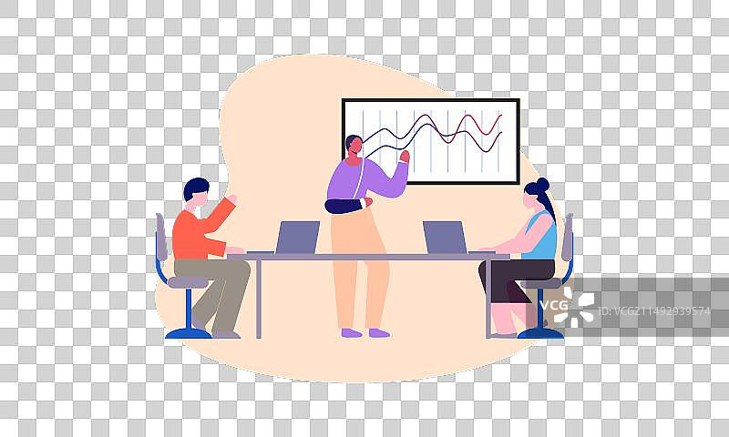 具有多样性概念的商务包容性会议图片素材