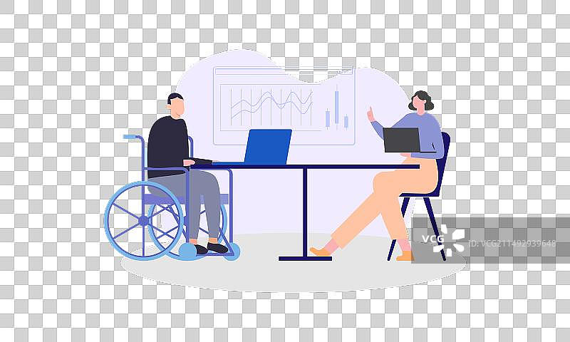 具有多样性概念的商务包容性会议图片素材