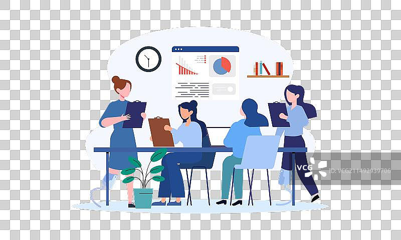 具有多样性概念的商务包容性会议图片素材