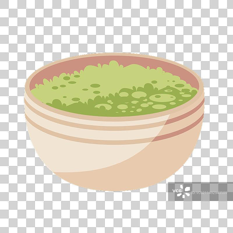 碗里的绿米饭图片素材