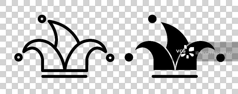 小丑帽子图标集图片素材