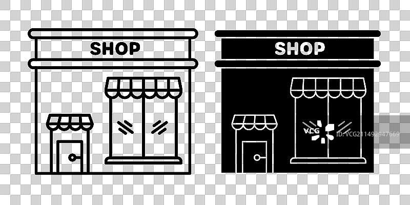 本地商店图标集小企业商店符号图片素材