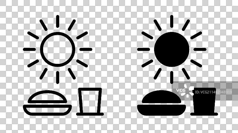 斋月早餐时间图标图片素材