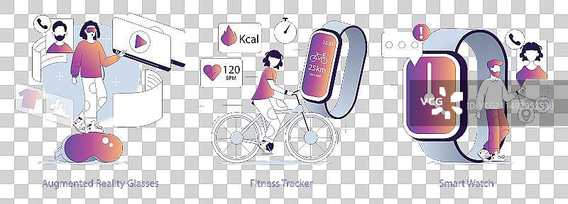 可穿戴技术概念图片素材