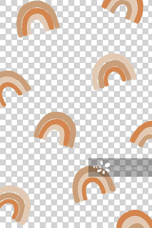 极简托儿所墙壁彩虹海报图片素材