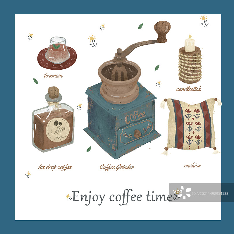 咖啡组合图片素材