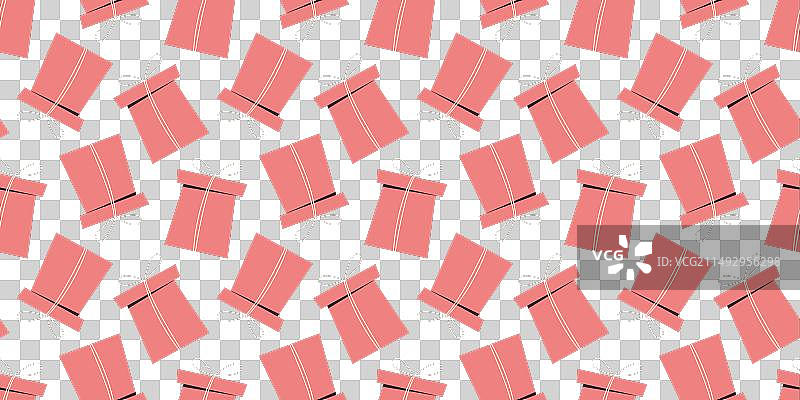 复古风格的生日礼物盒图案图片素材