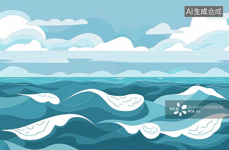 【AI数字艺术】水下波纹图片素材