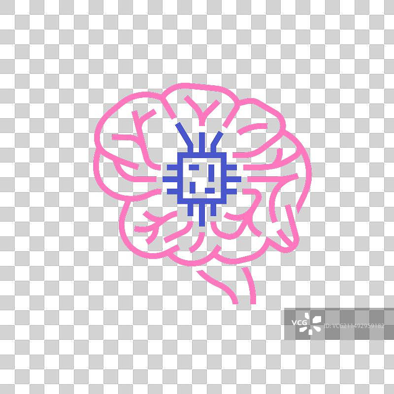 人脑神经芯片植入图片素材