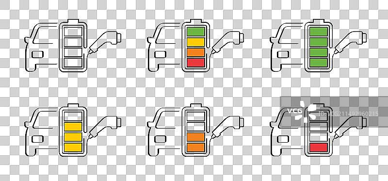 电动汽车充电器连接器加油站电缆图片素材