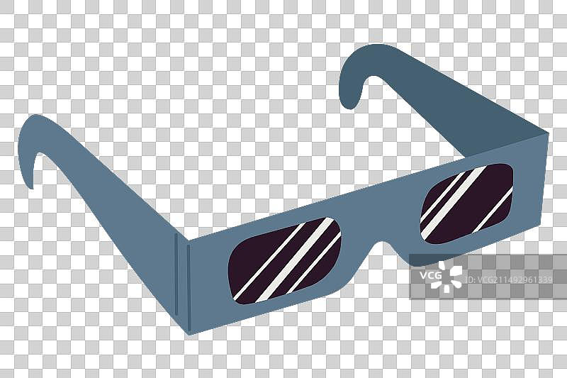 保护眼睛的特殊太阳镜图片素材