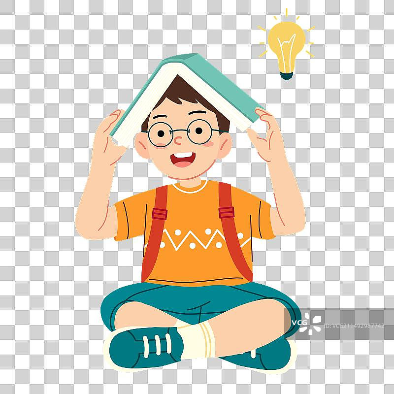 拿着书本的学生图片素材