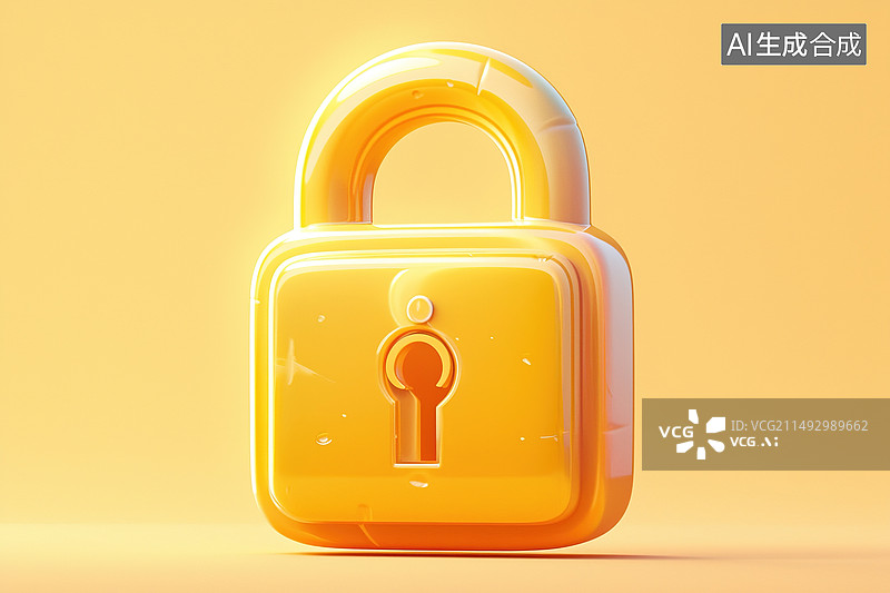 【AI数字艺术】黄金锁长命锁图片素材