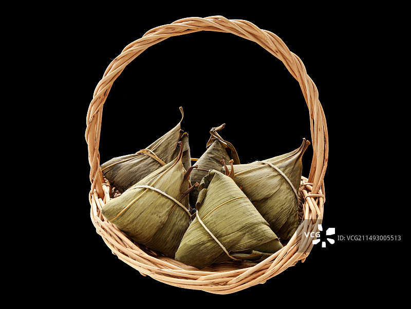 一篮子端午节美食粽子图片素材