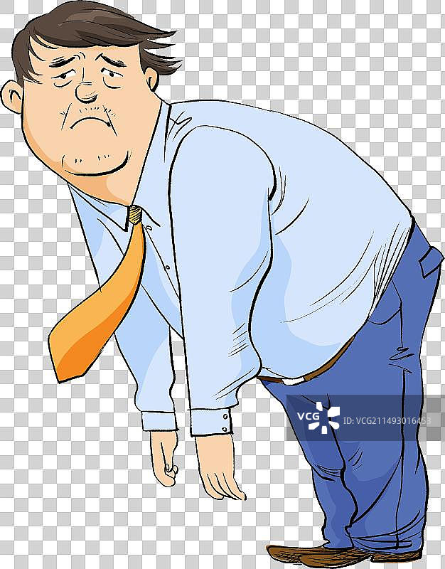 悲伤的上班族图片素材