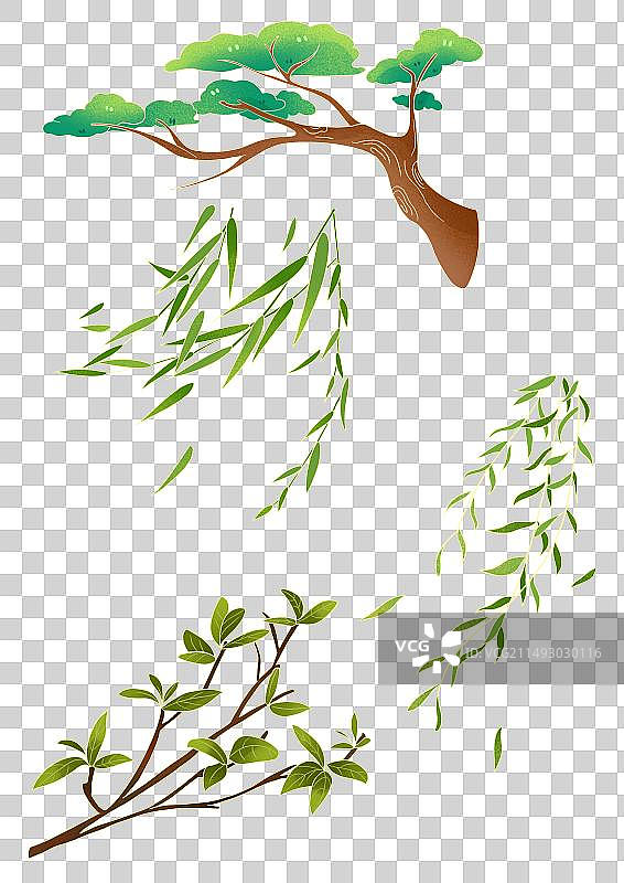 创意国风树插画图片素材