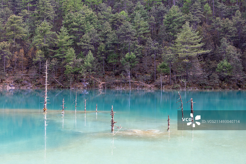 蓝月谷图片素材