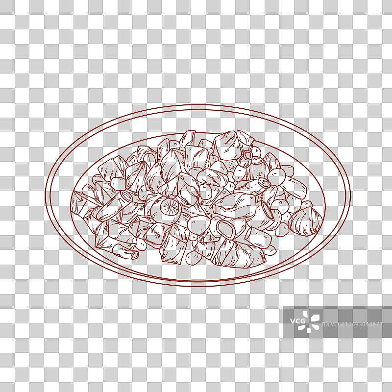 中国传统美食-川菜宫保鸡丁图片素材