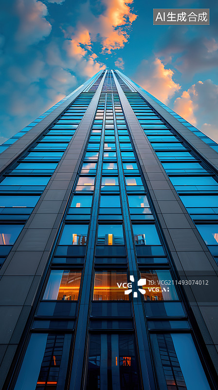 【AI数字艺术】摩天大楼外立面图片素材